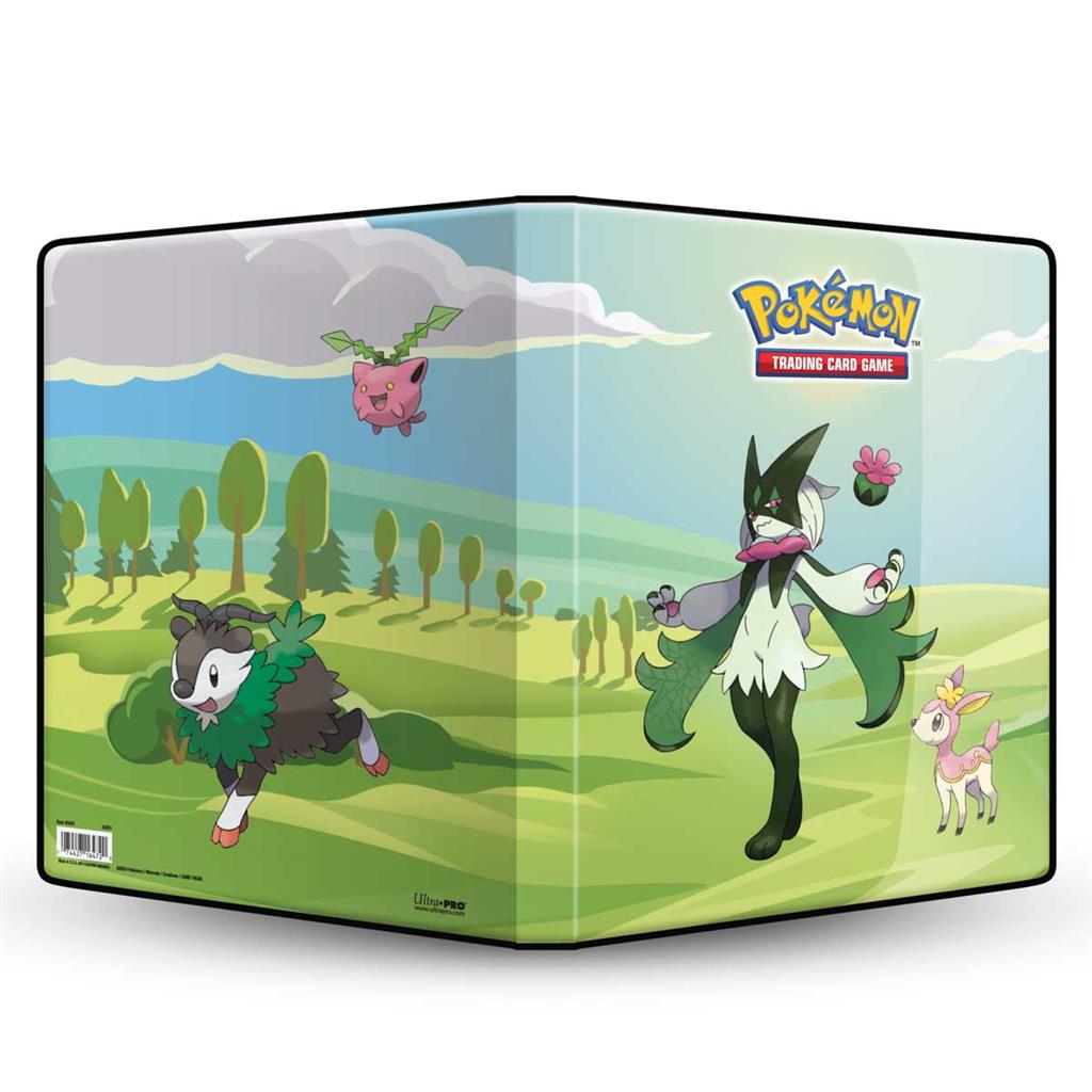 Pokémon 9-Pocket Portfolios for Pokémon feature a vibrant, full-art cover. Each portfolio stores and protects up to 90 standard size cards single-loaded and 180 cards double-loaded in archival-safe polypropylene pages. Made in California, U.S.A.Officially