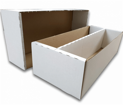 Accessoires The fold-out cardbox for the storage of trading cards (2000) in all sizes.