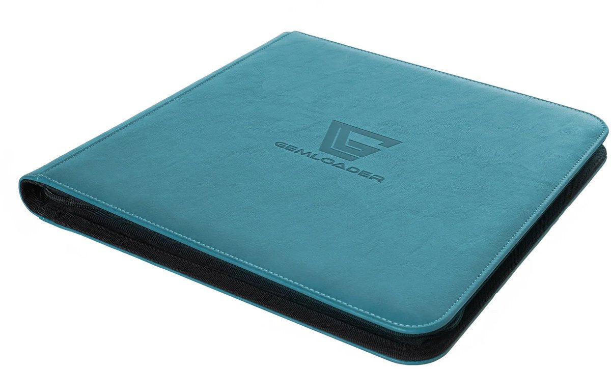 Gemloader Premium Halbstarrer Kartenhalter-Ordner (168 Taschen) - Türkis