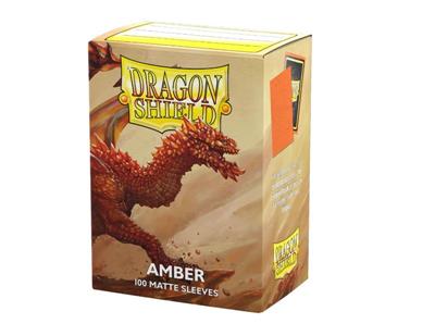 Protège-cartes Dragon Shield Standard Mat - Ambre (100 Protège-cartes)