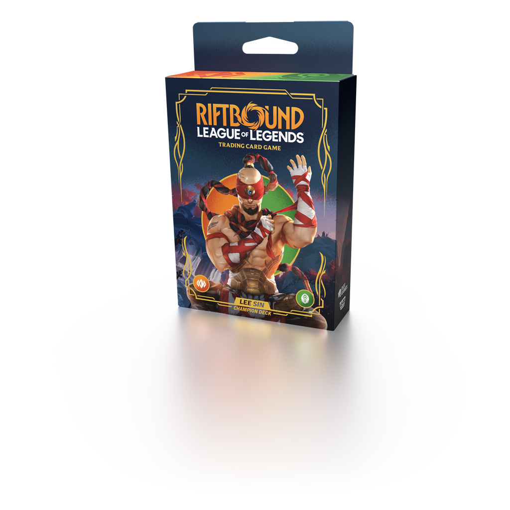 Card Games Lee Sin, de Blind Monk - Champion Deck Stap in de actie met Lee Sin, de Blind Monk, en sla toe met onwrikbare discipline in dit Champion Deck! In dit vooraf gebouwde 56-kaarten deck streeft Lee Sin ernaar om elke tegenstander te overtreffen ter