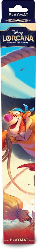 Lorcana Voeg wat energie toe aan je Disney Lorcana-spellen met de Tigger Playmat! Deze speelmateriaal is gedecoreerd met het vrolijke en springerige karakter Tigger uit Winnie de Poeh. Het biedt niet alleen een fantastische visuele ervaring, maar ook een