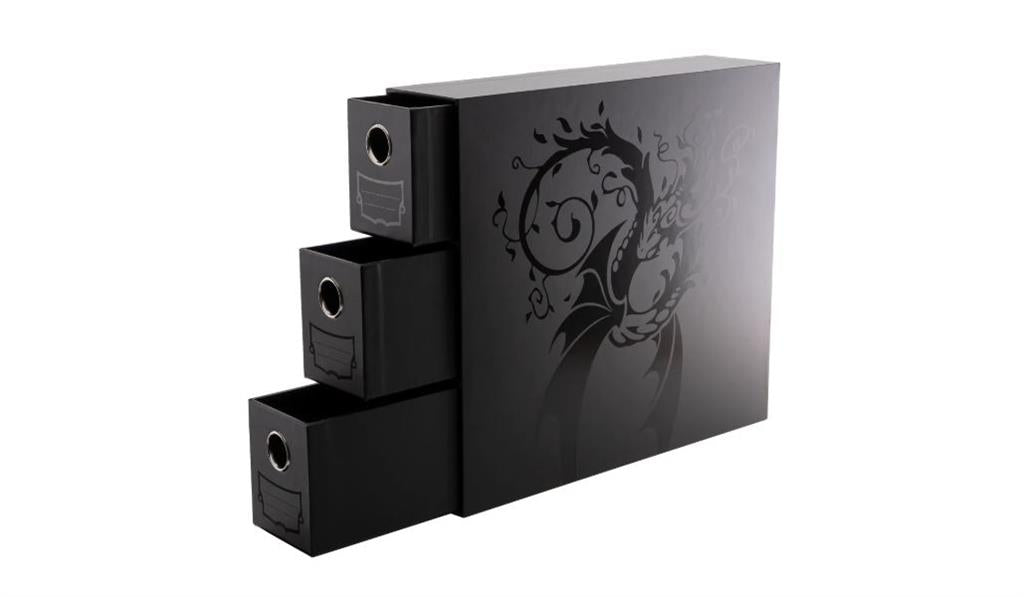 Dragon Shield Storage - Tiroirs de rangement Fortress - Vertical - 3 XL - Noir