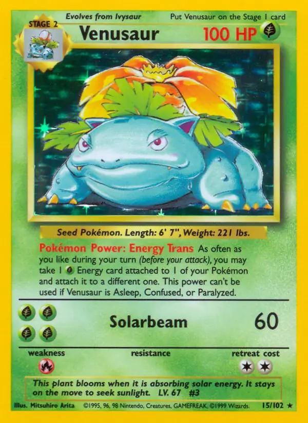 Venusaur - Base Set - 15/102