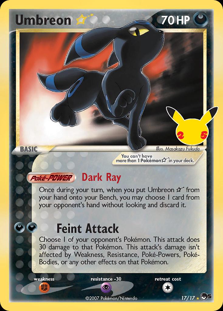 Umbreon Gold Star - Celebrations - 17/17