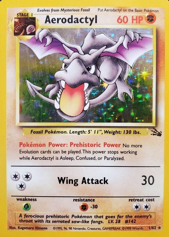 Aerodactyl (1st Edition) - Fossil - 1/62