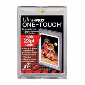 Accessoires Ultra PRO's ONE-TOUCH houders zijn premium trading card opbergdozen ontworpen als de eindbestemming voor je verzamelbare trading cards. De tweedelige ONE-TOUCH houders zijn uniek ontworpen met inschuifscharnieren en magnetische sluiting zodat