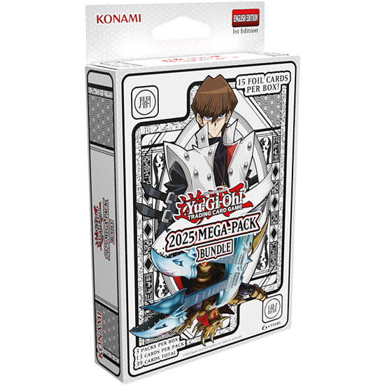 Yu-Gi-Oh Grote veranderingen voor de tins van dit jaar!Dit jaar kun je de jaarlijkse Mega-Packs verkrijgen, met of zonder de metalen tin – en dat bespaart je ook nog eens een beetje geld! Zoals altijd is het middelpunt van de 2025 Mega-Pack Tin de 3 Mega-