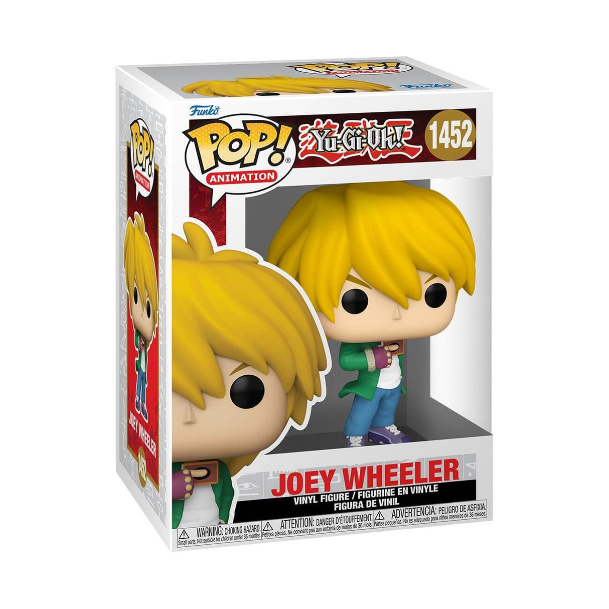 Yu-Gi-Oh Dit is Joey Wheeler van Yu-Gi-Oh als Funko Pop. Komt verpakt in een vensterverpakking en de figuur is ongeveer 9 CM groot.