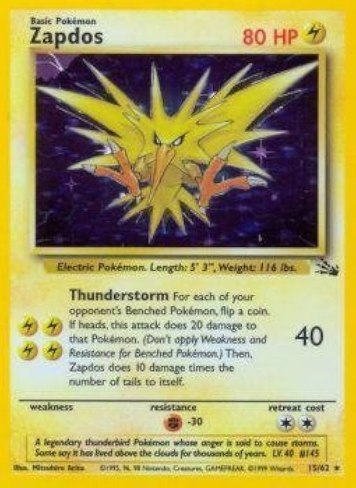 Zapdos - Fossil - 15/62