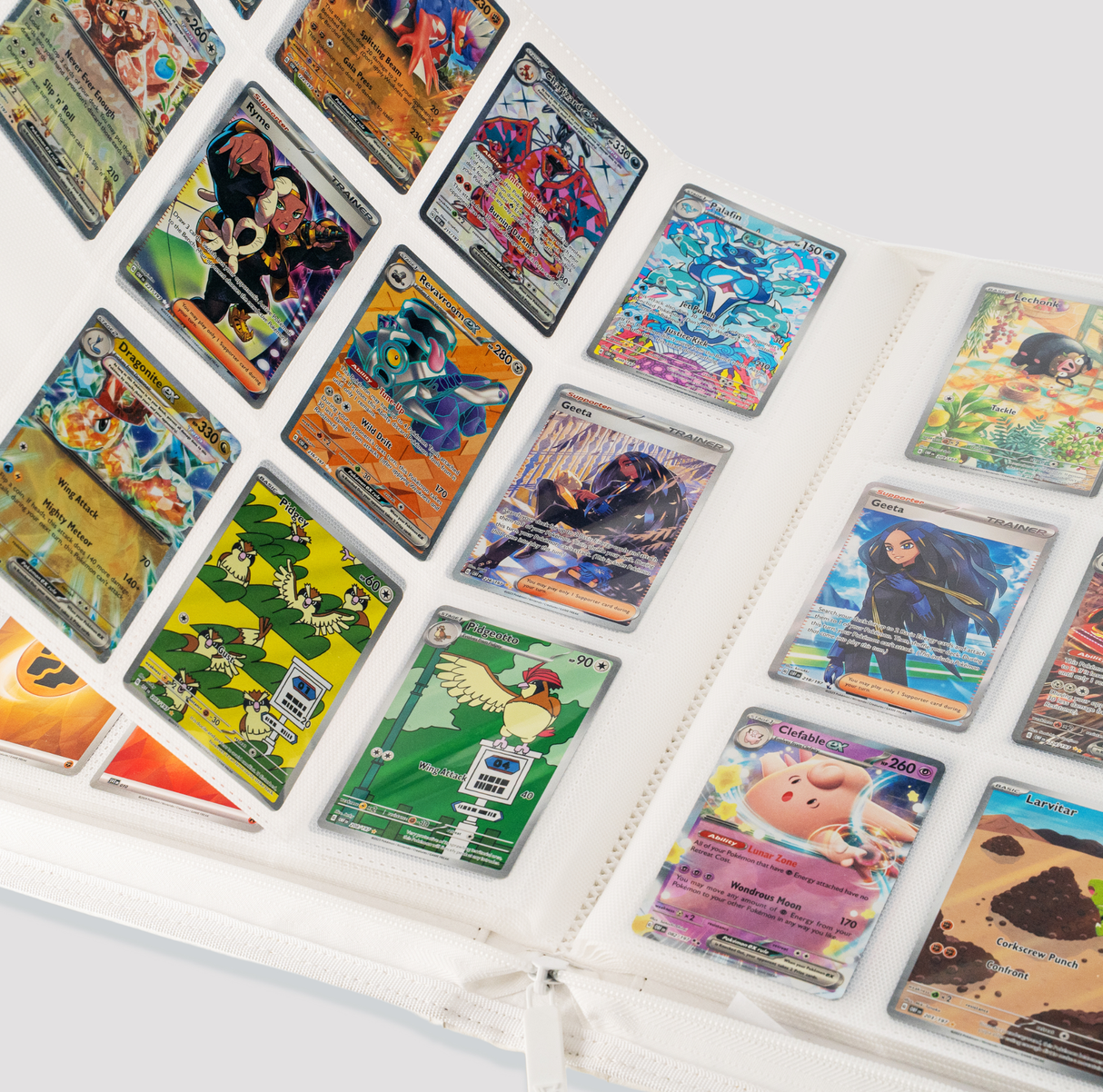 Gemloader Premium 3X4 Traditional Sleeved Collector's Binder (480 Pockets) - Wit