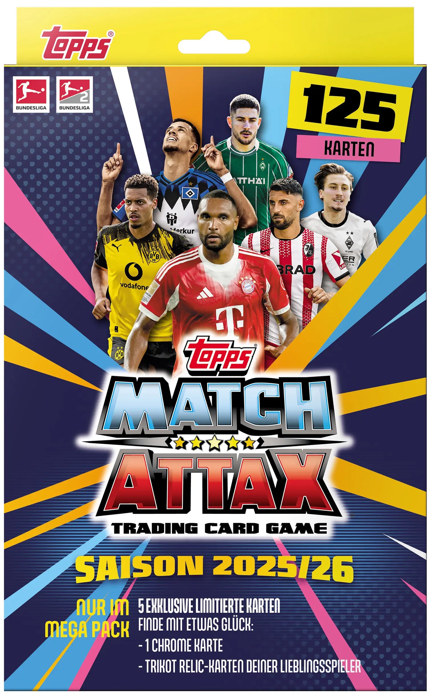 Bundesliga Match Attax Trading Cards 2025/26 Méga Pack