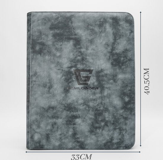 Gemloader Premium 3"X4" Top Loader Binder (216 Taschen) - Grau