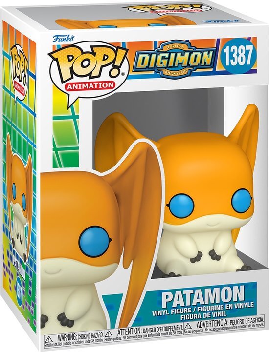 Digimon Deze Digimon Gomamon Funko Pop is ongeveer 9 cm groot en komt in een vensterverpakking.