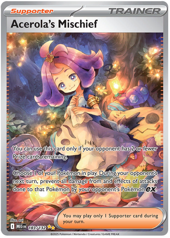 Acerola's Mischief - Mega Evolution - 183/132