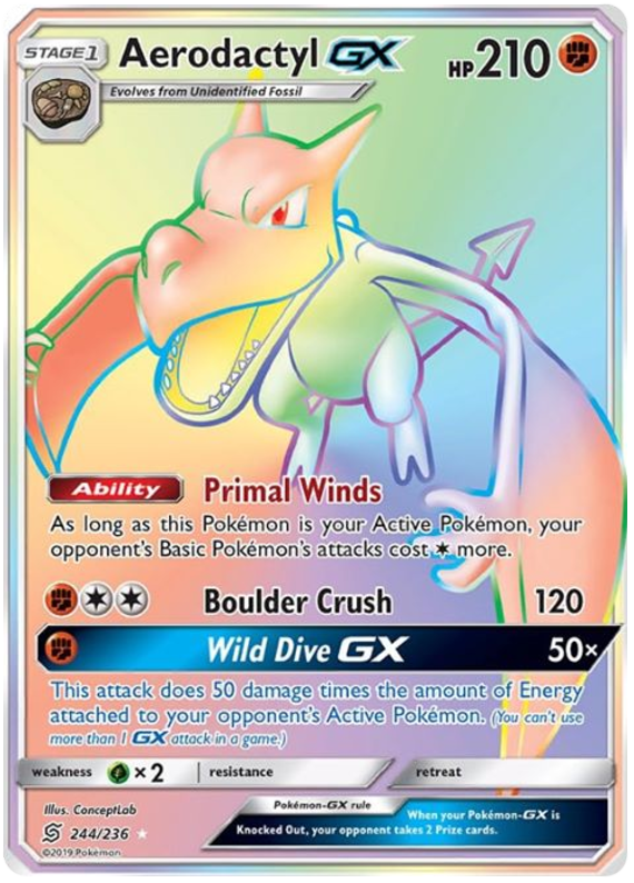Aerodactyl GX - Unified Minds - 244/236