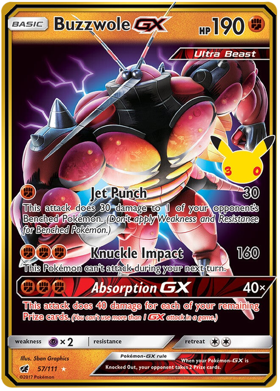 Buzzwole GX - 30th Celebration - 57/111