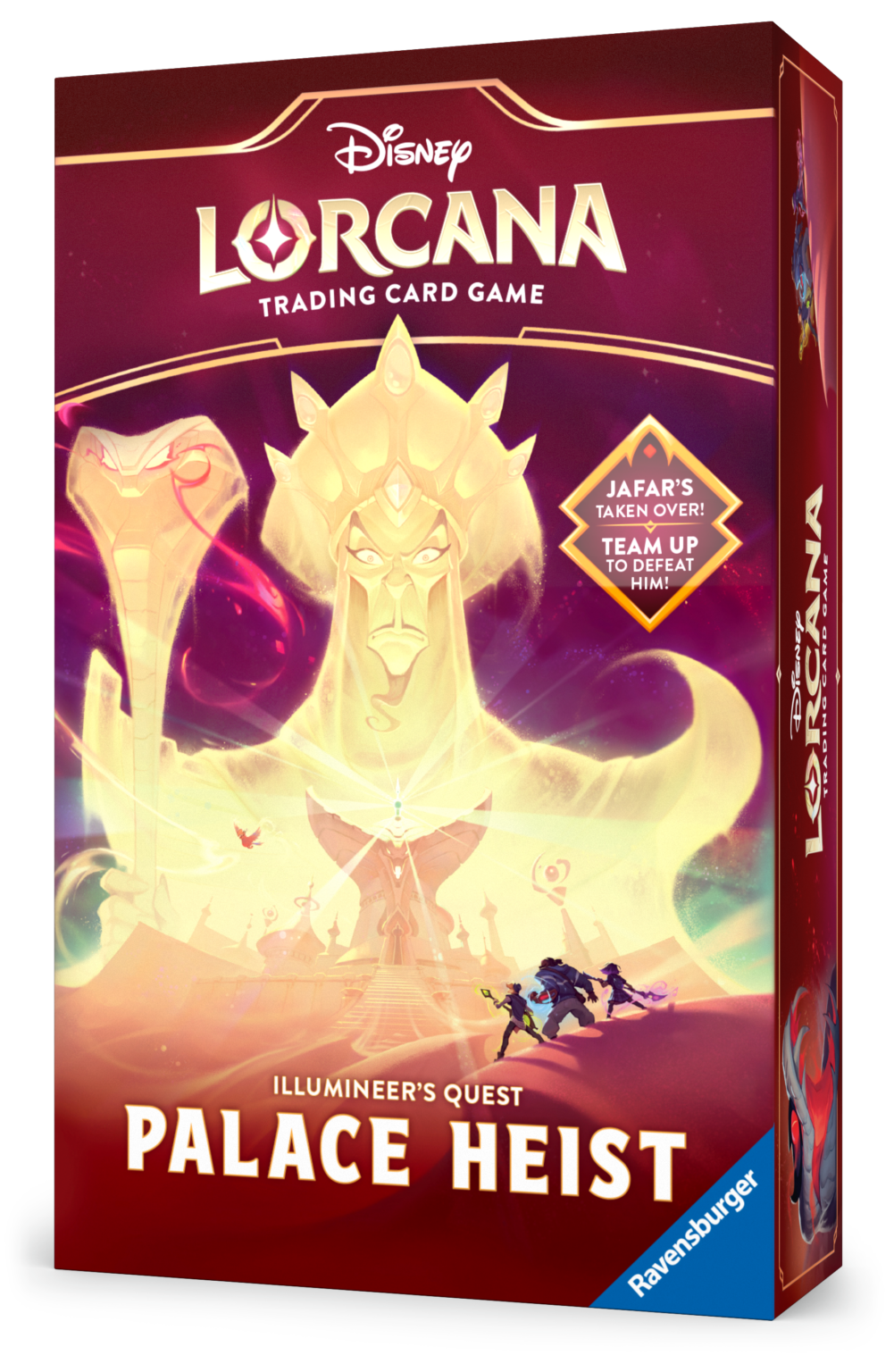 Lorcana Lorcana TCG Reign of Jafar Illumineer's Quest: Palace Heist - Een episch avontuur vol avontuur en magie! Betreed de wereld van Disney Lorcana met de spannende Illumineer's Quest: Palace Heist! Deze speciale set uit de Reign of Jafar uitbreiding bi