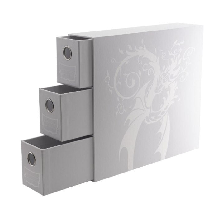 Dragon Shield Storage - Card Drawers Fortress - Vertical - 3 XL - White