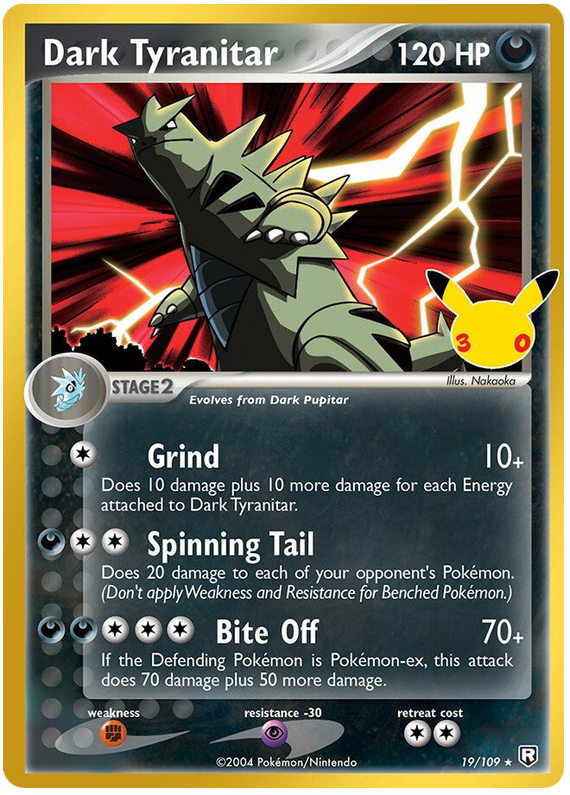 Dark Tyranitar - 30th Celebration - 19/109