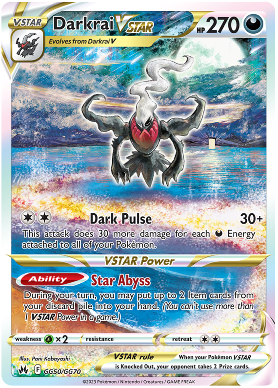 Darkrai Vstar - Crown Zenith - GG50/GG70
