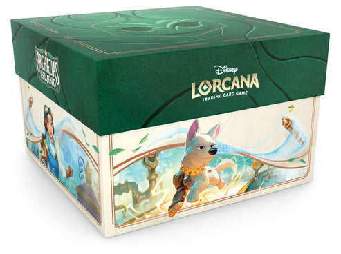 Lorcana Een Disney Lorcana Illumineer's Trove van Archazia’s Island.Ontdek de betoverende wereld van Disney Lorcana TCG met Archazia’s Island. Beleef strategisch spelplezier en duik in nieuwe avonturen vol magie en verbeelding. Elke Archazia's Island Trov