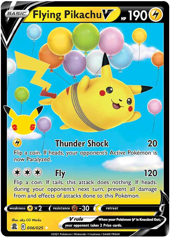 Flying Pikachu V - Celebrations - 006/025
