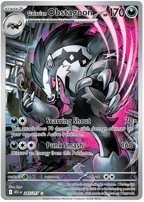 Galarian Obstagoon - Ascended Heroes - 245/217
