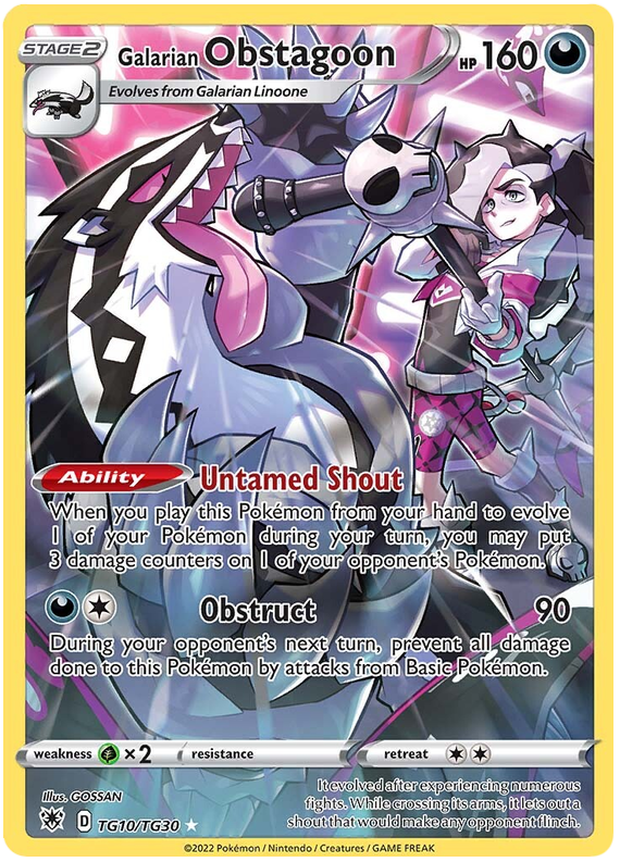 Galarian Obstagoon - Astral Radiance - TG10/TG30