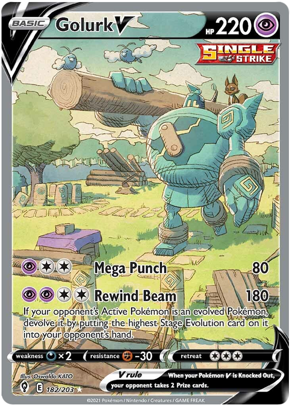 Golurk V - Evolving Skies - 182/203