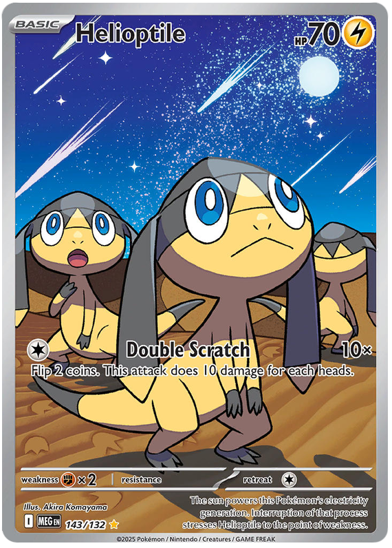 Helioptile - Mega Evolution - 143/132