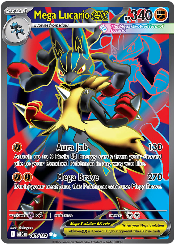 Mega Lucario ex - Mega Evolution - 160/132