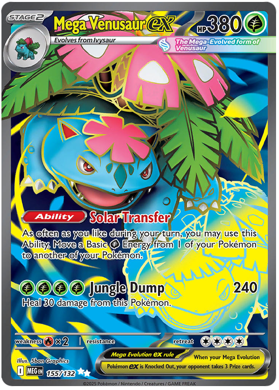 Mega Venusaur ex - Phantasmal Flames - 155/132