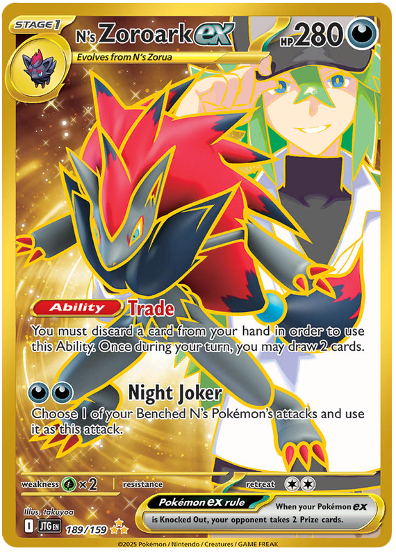 N's Zoroark ex - Journey Together - 189/159