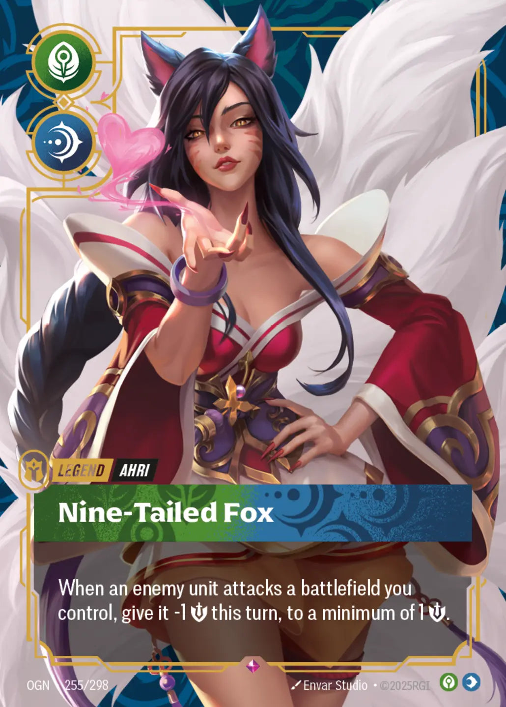 Ahri, Nine-Tailed Fox (Promo) - Origins - OGN-255