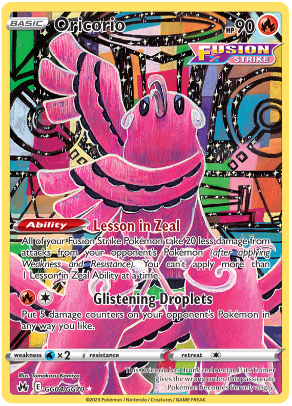 Oricorio - Crown Zenith - GG04/GG70