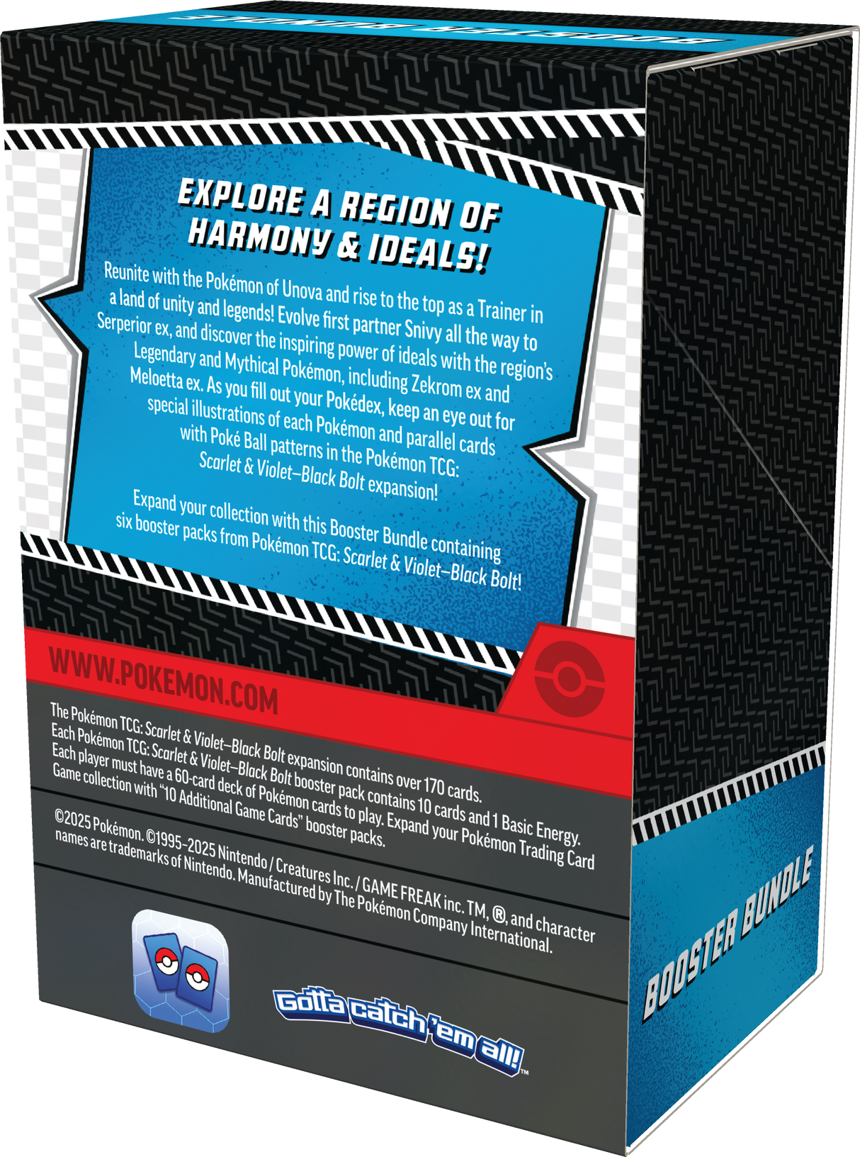 Pokémon Beleef een episch avontuur in de Unova-regio, waar legenden tot leven komen en eenheid centraal staat!Trek eropuit met vertrouwde gezichten zoals Snivy en laat hem evolueren tot de majestueuze Serperior ex. Ontdek de kracht van idealen met iconisc