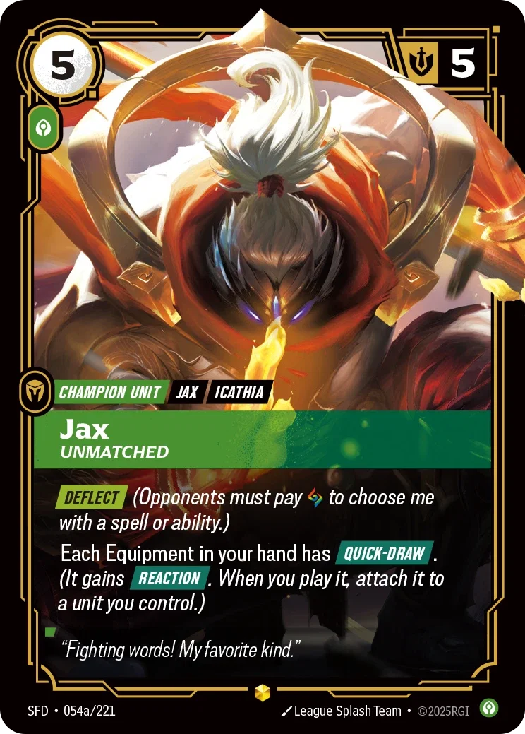 Jax, Unmatched - Spiritforged - SFD-054A