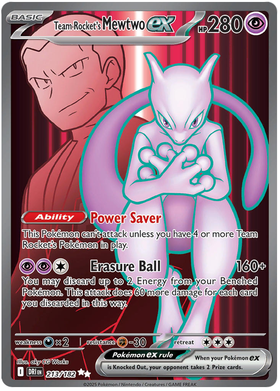 Team Rocket's Mewtwo ex - Destined Rivals - 213/182