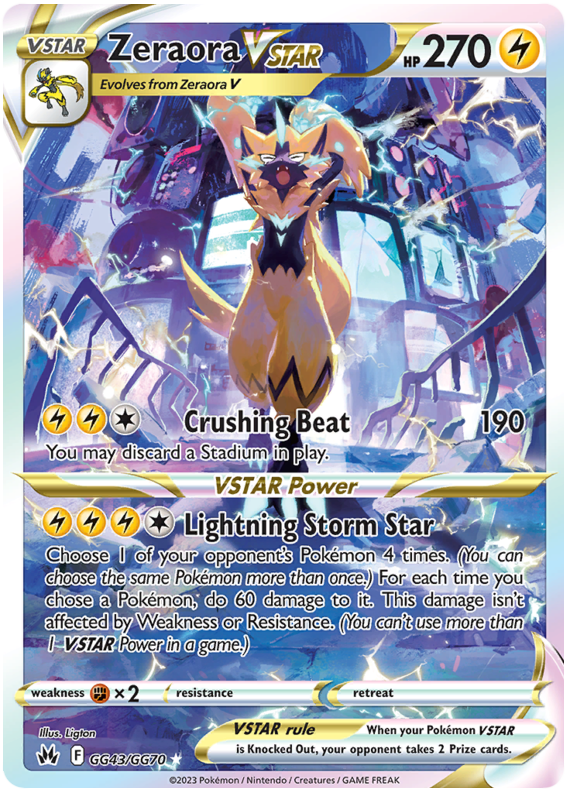 Zeraora Vstar - Crown Zenith - GG43/GG70