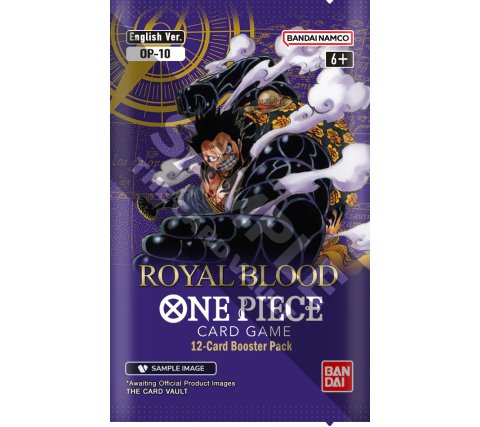 One Piece De One Piece OP10 - Royal Blood Booster Box brengt een golf aan nieuwe kaarten en strategieën naar de wereld van de One Piece Card Game. Met de introductie van het krachtige nieuwe thema Punk Hazard en een focus op legendarische piraten, biedt d