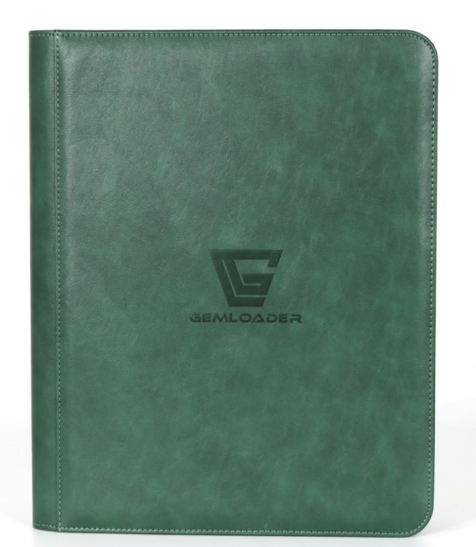 Gemloader Premium 3”X4” Toploader Binder (216 Pockets) - Groen
