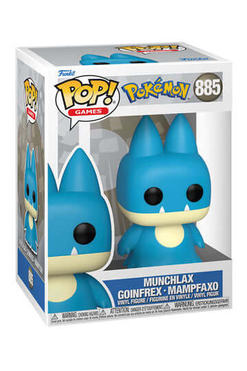 Pokémon Dit is Munchlax als Funko Pop! figuur, komt verpakt in een window display box en is ongeveer 9 cm groot.
