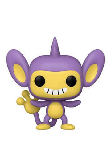 Pokémon Dit is Aipom als Funko Pop! figuur, komt verpakt in een window display box en is ongeveer 9 cm groot.