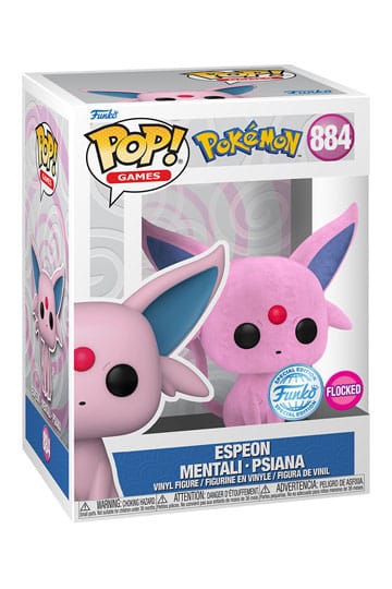 Pokémon Dit is Espeon van Pokémon als Flocked Funko Pop. Deze figuur is ongeveer 9 CM groot en komt in een vensterverpakking.