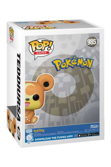 Pokémon Dit is Teddiursa van Pokémon als Funko Pop. Deze figuur is ongeveer 9 CM groot en komt in een vensterverpakking.