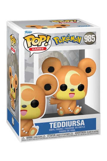 Pokémon Dit is Teddiursa van Pokémon als Funko Pop. Deze figuur is ongeveer 9 CM groot en komt in een vensterverpakking.