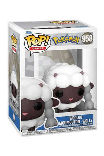 Pokémon Dit is Wooloo als Funko Pop! figuur, komt verpakt in een window display box en is ongeveer 9 cm groot.
