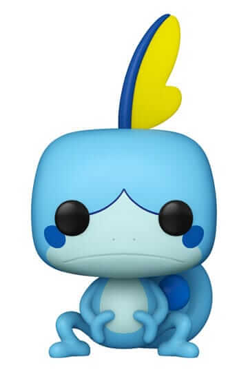 Pokémon Dit is Sobble als Funko Pop! figuur, komt verpakt in een window display box en is ongeveer 9 cm groot.