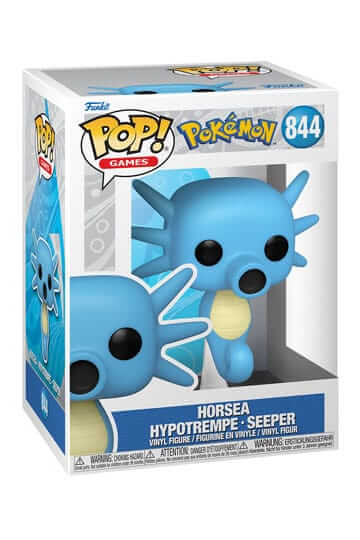 Pokémon Dit is Horsea van Pokémon als Funko Pop. Deze figuur is ongeveer 9 CM groot en komt in een vensterverpakking.